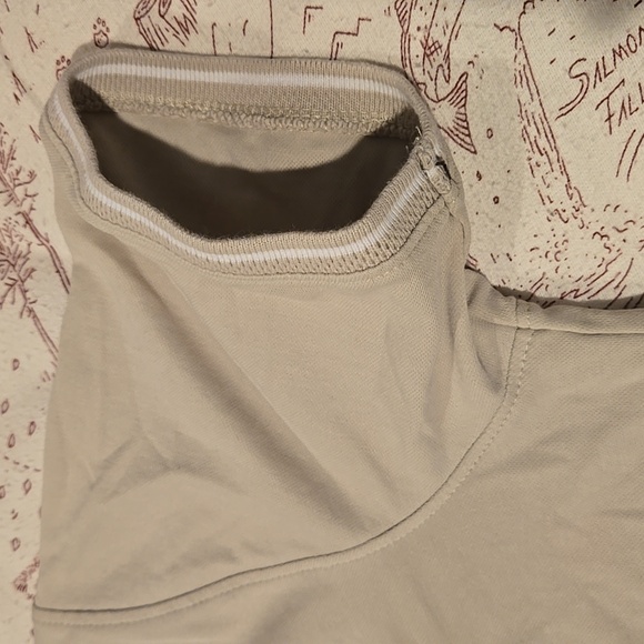 Khaki Polo with Faux Pocket perfect for everyday!! - Picture 3 of 4